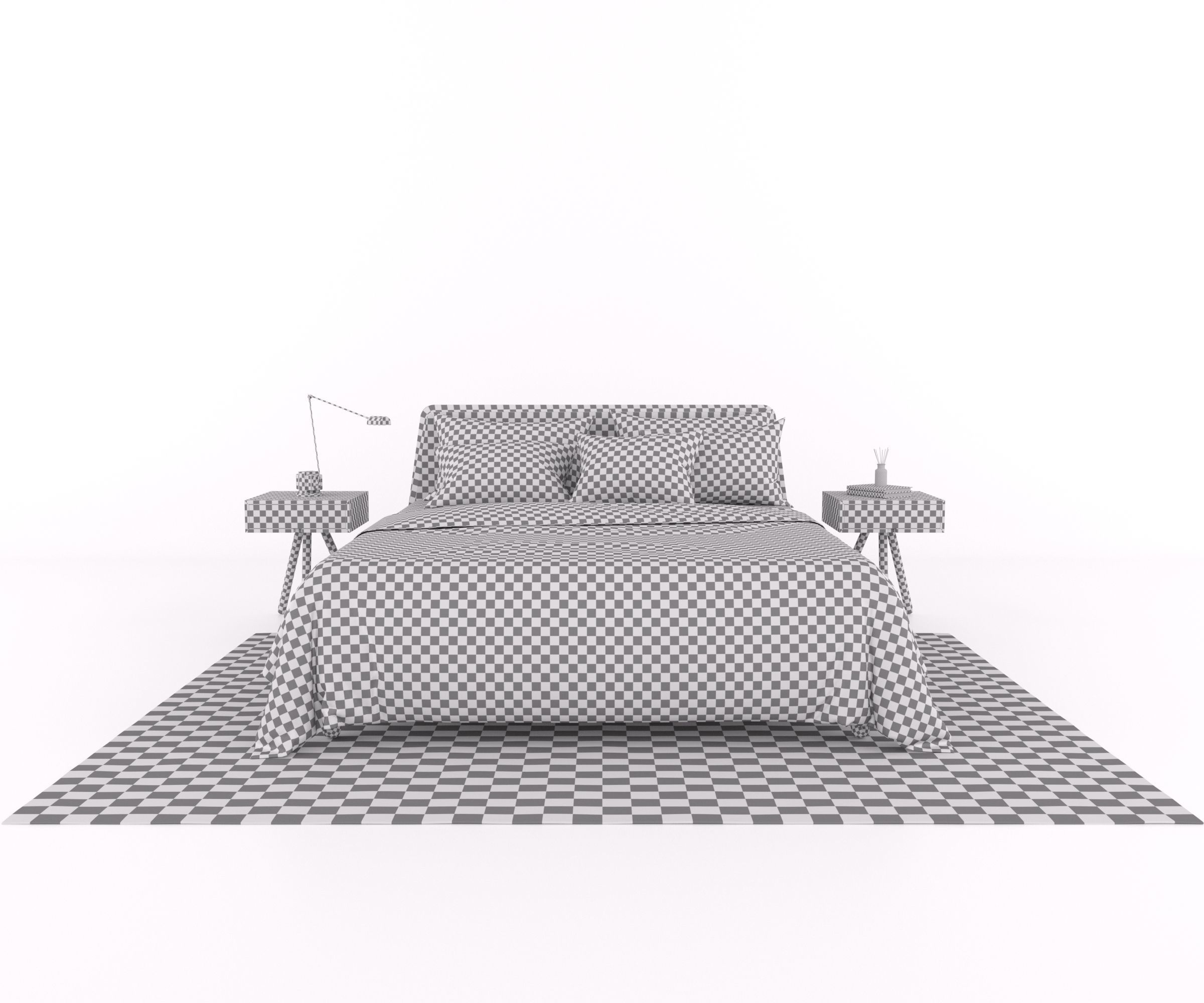 Model Set 04 Basket Bedden Loof Daphine table lamp by Lumina  3D model_5