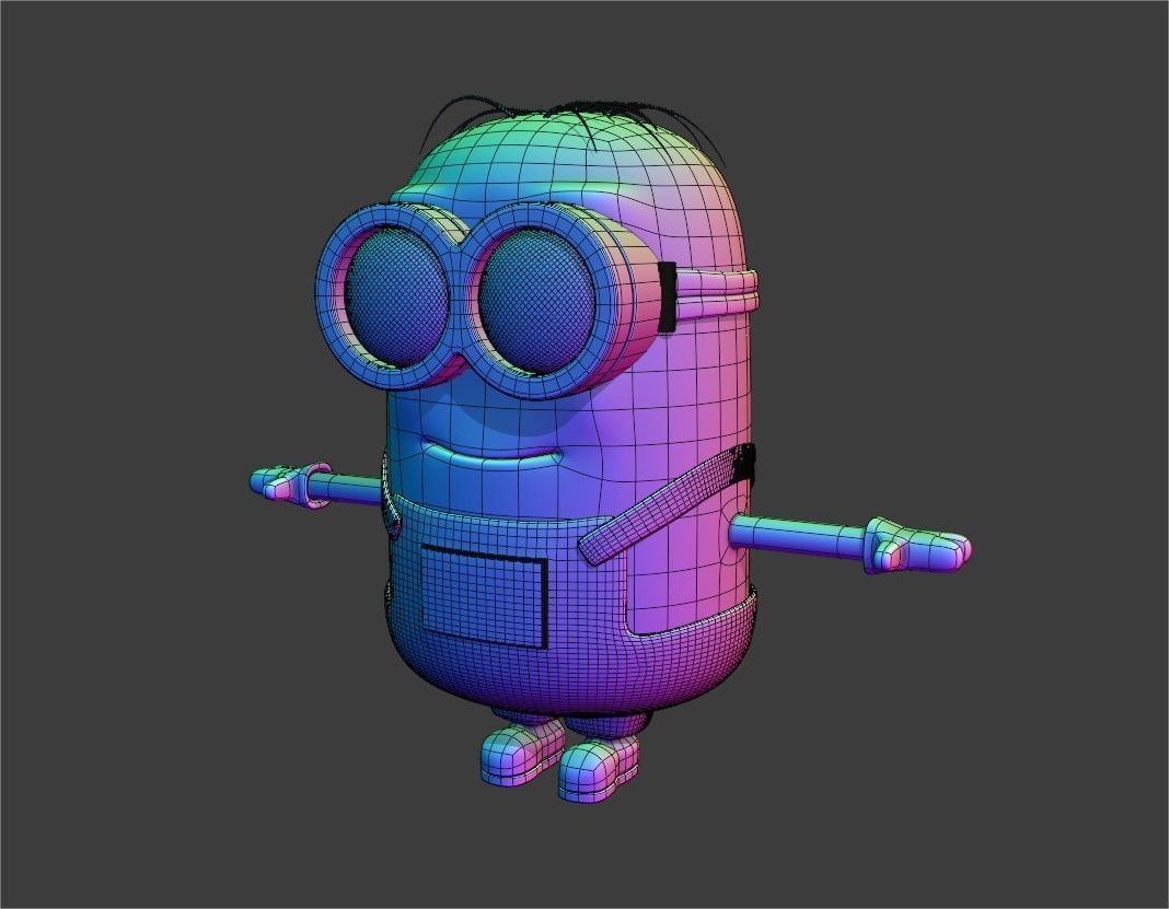 Minion minions character 3D model_1