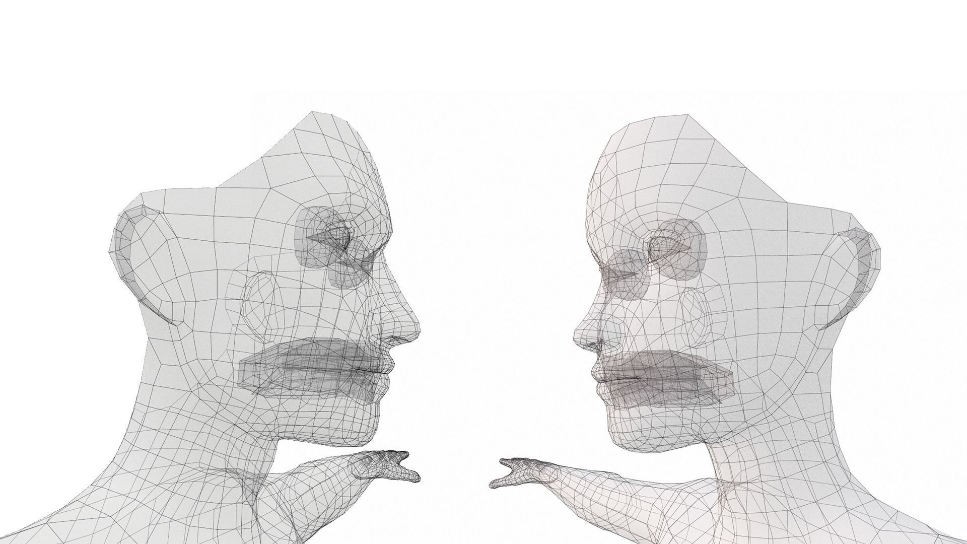 Human Basemeshes - Rigged Body and Face Low-poly 3D model_10