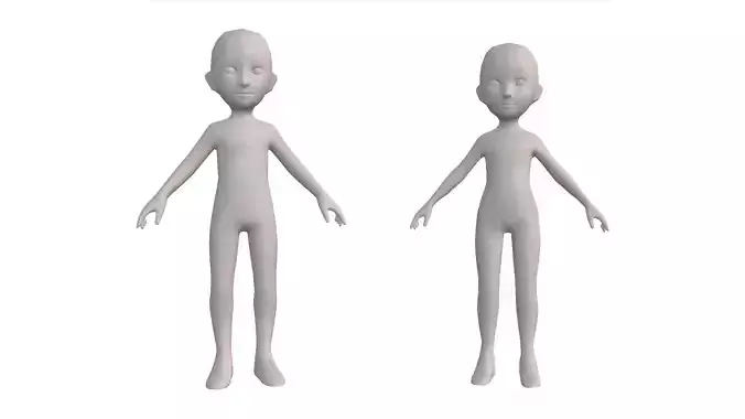 Child Basemeshes - Rigged