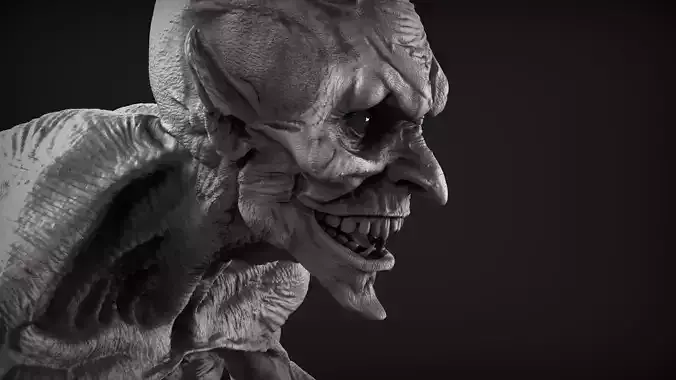 Demon 8 High Poly Sculpt
