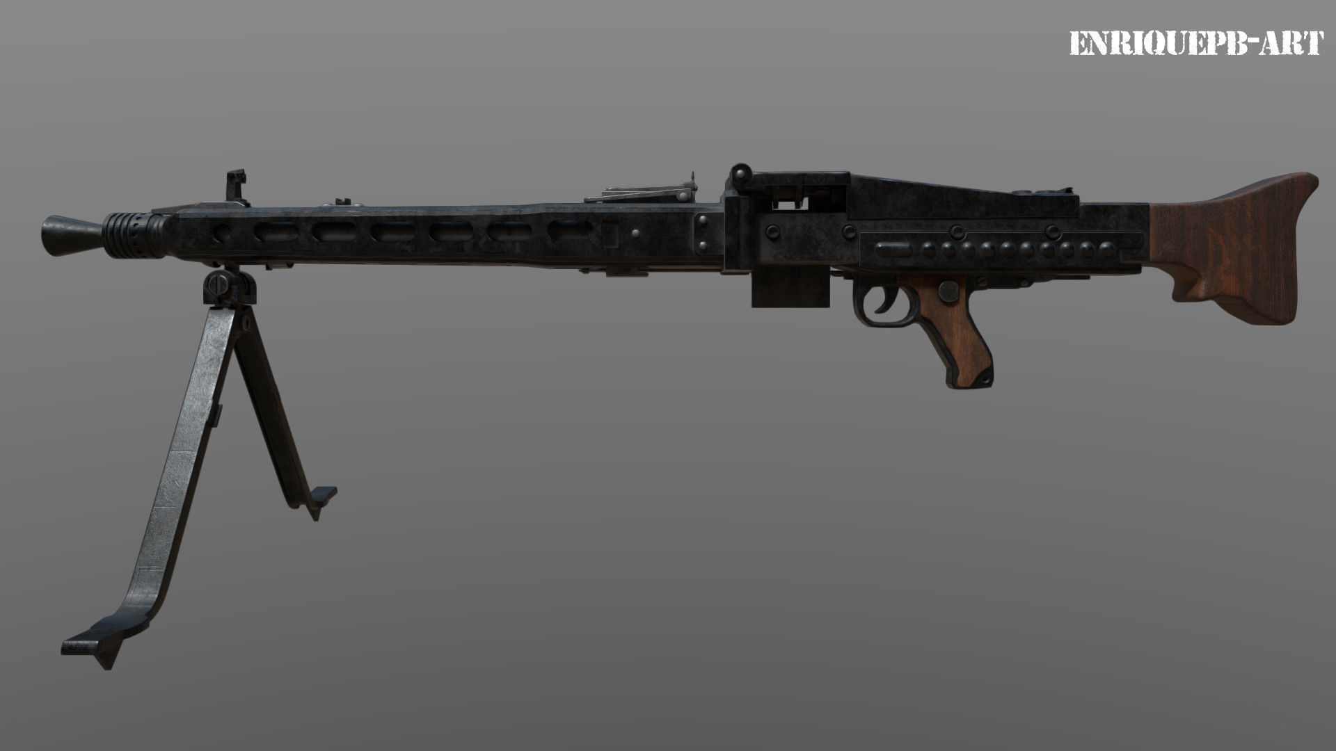 MG-42 1942 3D model_1