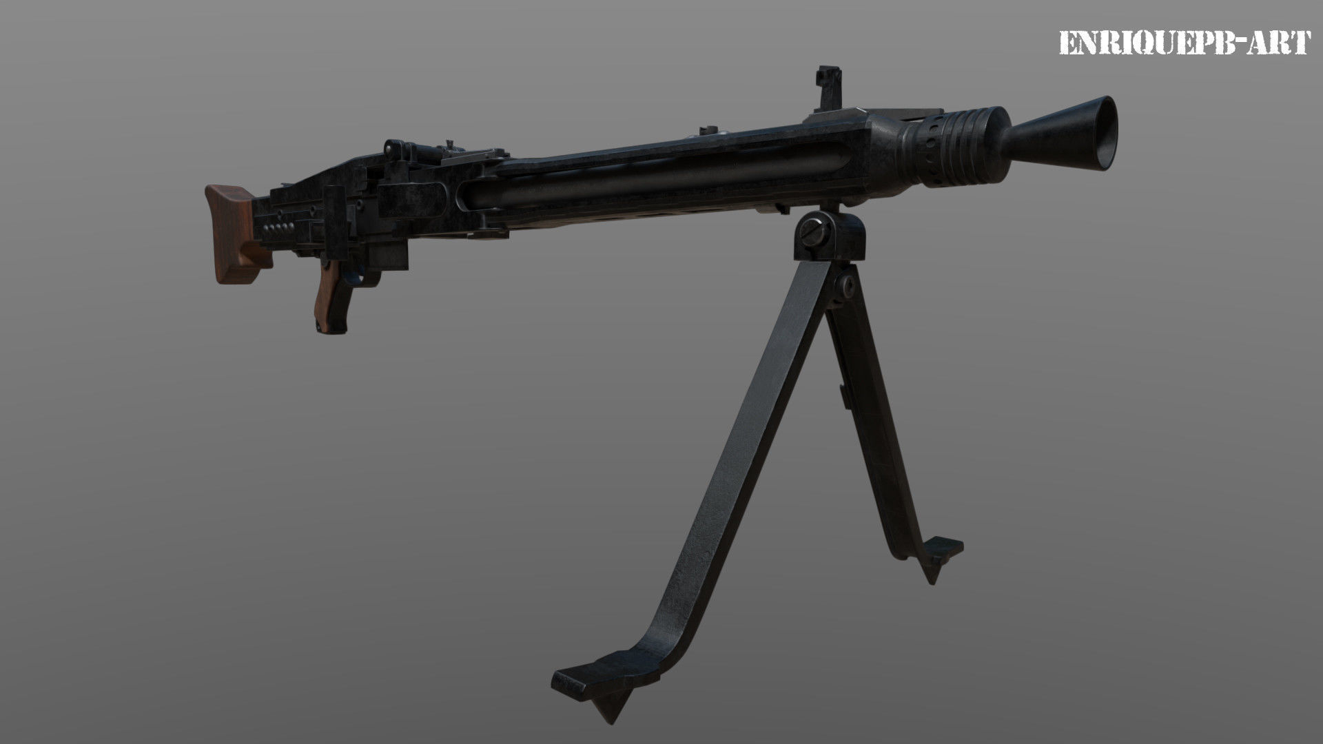 MG-42 1942 3D model_2