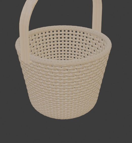 wooden bucket model  3D print model_3