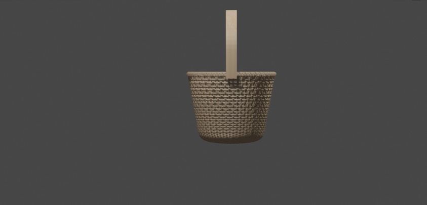 wooden bucket model  3D print model_7