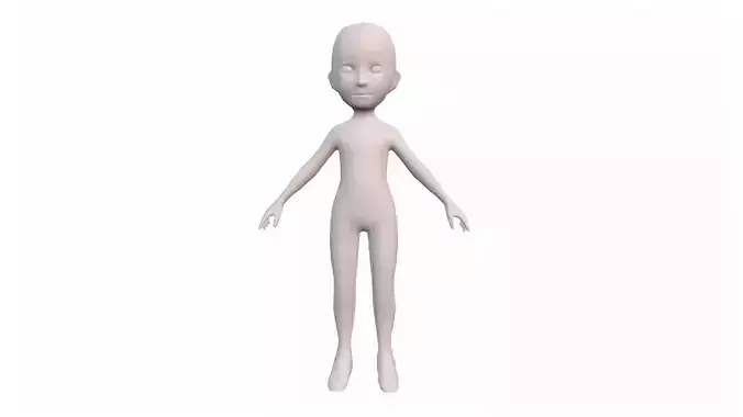 Girl Basemesh - Rigged