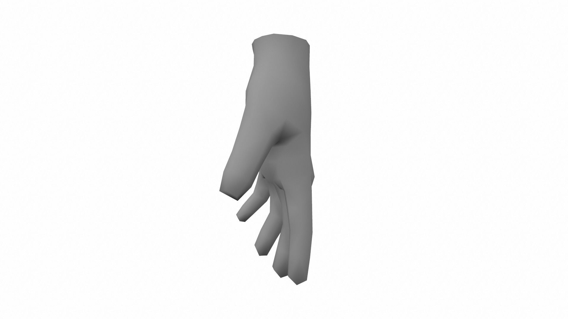 Hand - Low Poly glove Free low-poly 3D model_3