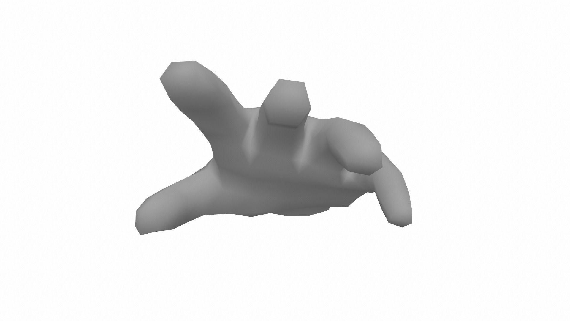 Hand - Low Poly glove Free low-poly 3D model_7