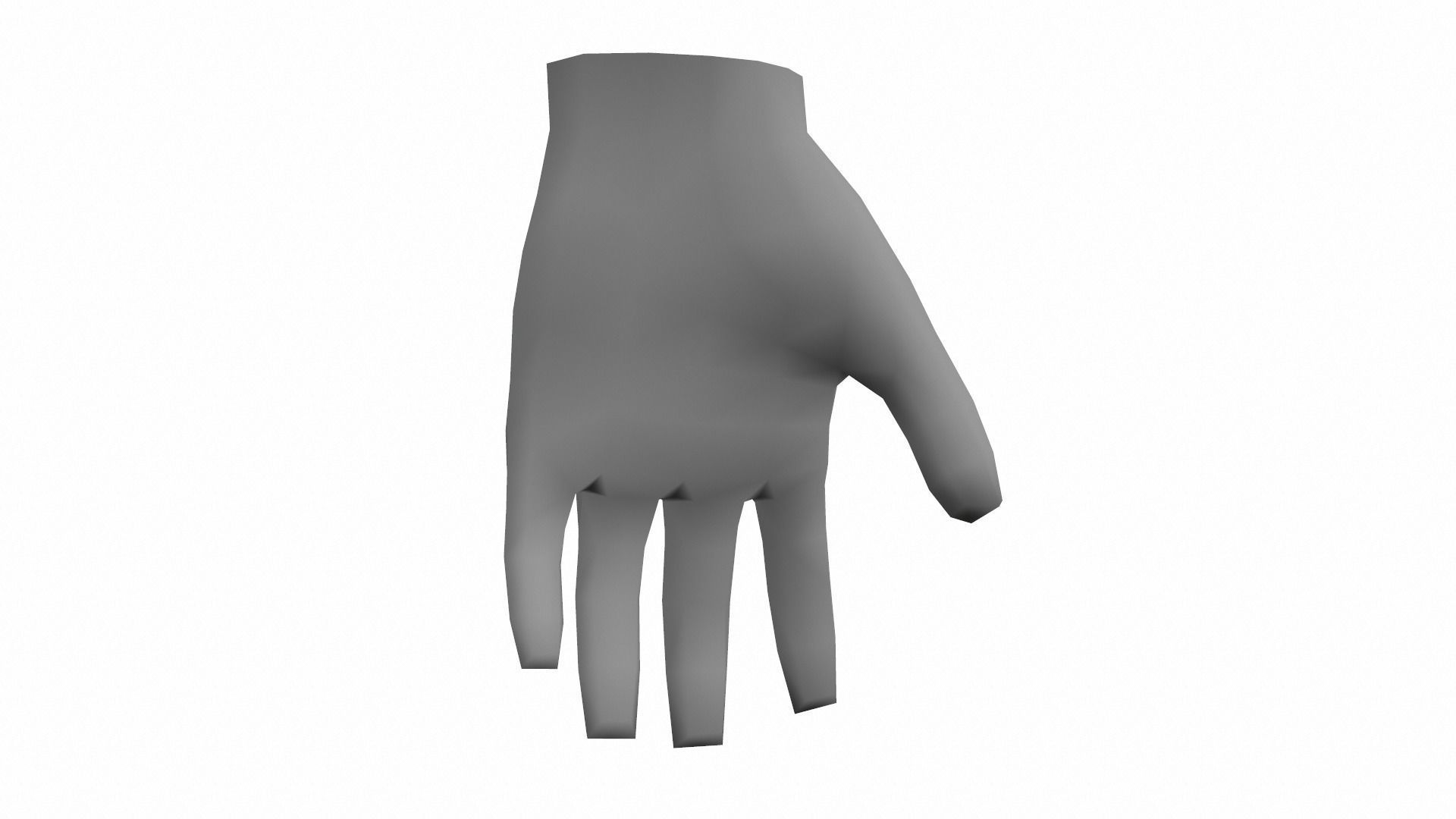 Hand - Low Poly glove Free low-poly 3D model_6