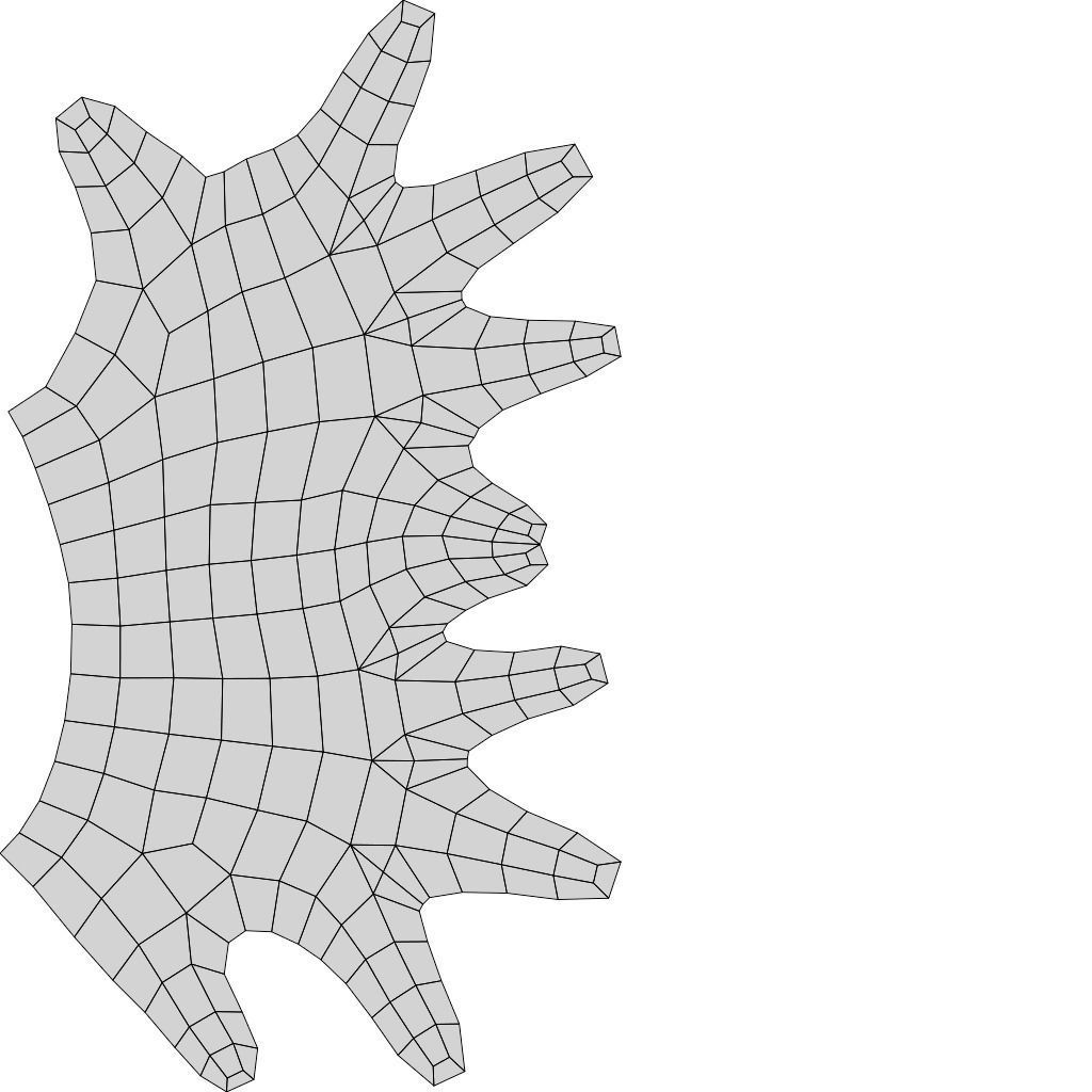 Hand - Low Poly glove Free low-poly 3D model_8