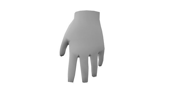 Hand - Low Poly glove Free low-poly 3D model