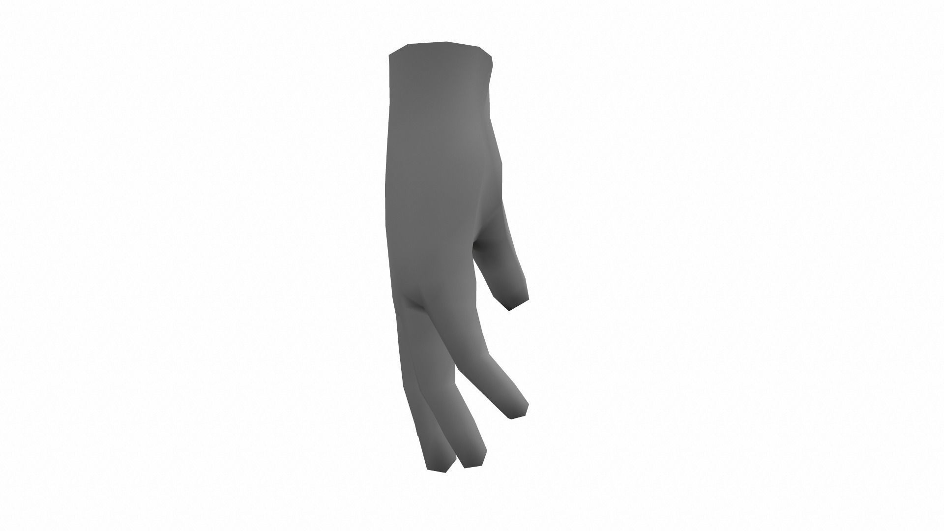 Hand - Low Poly glove Free low-poly 3D model_4