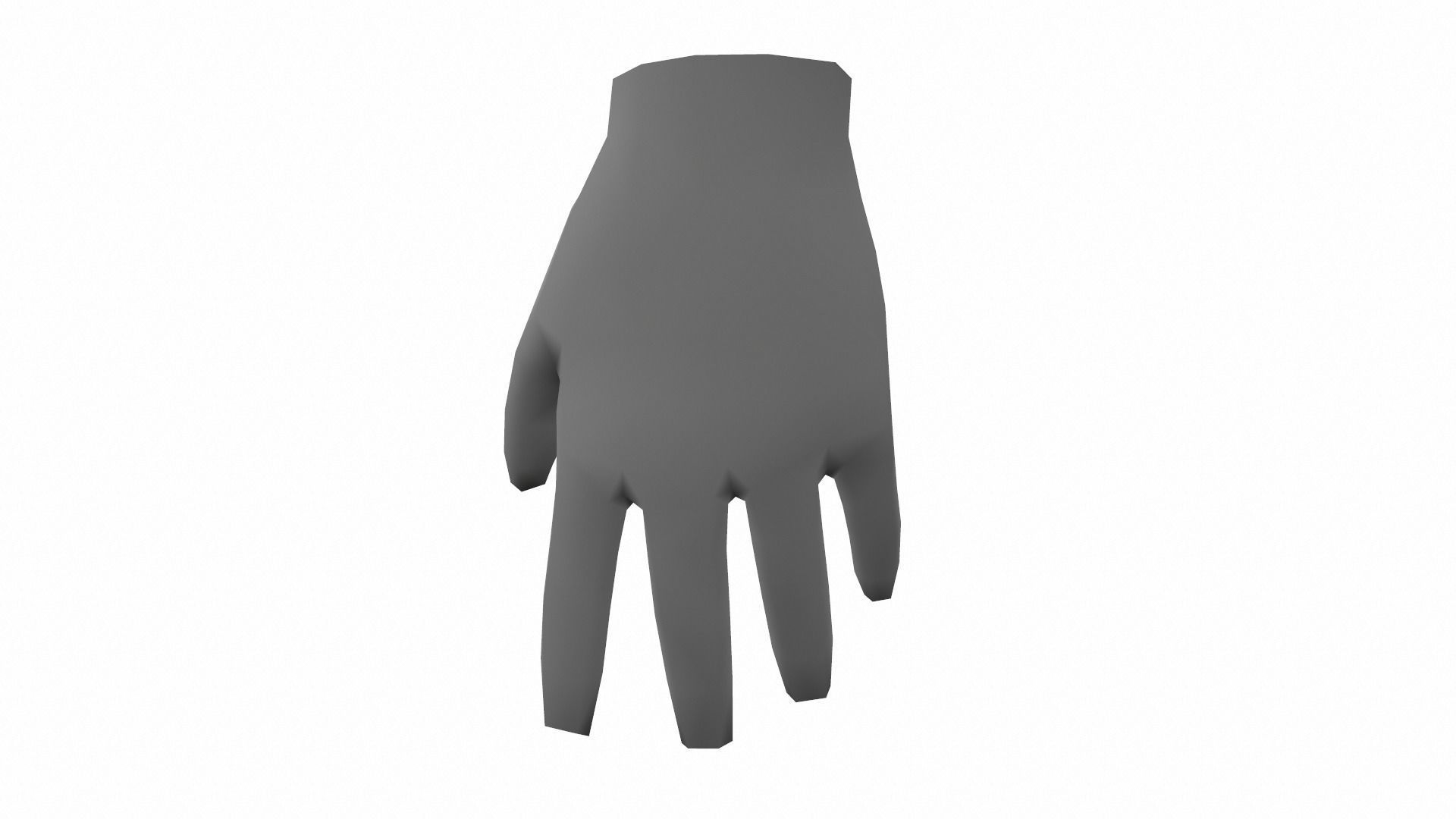 Hand - Low Poly glove Free low-poly 3D model_5