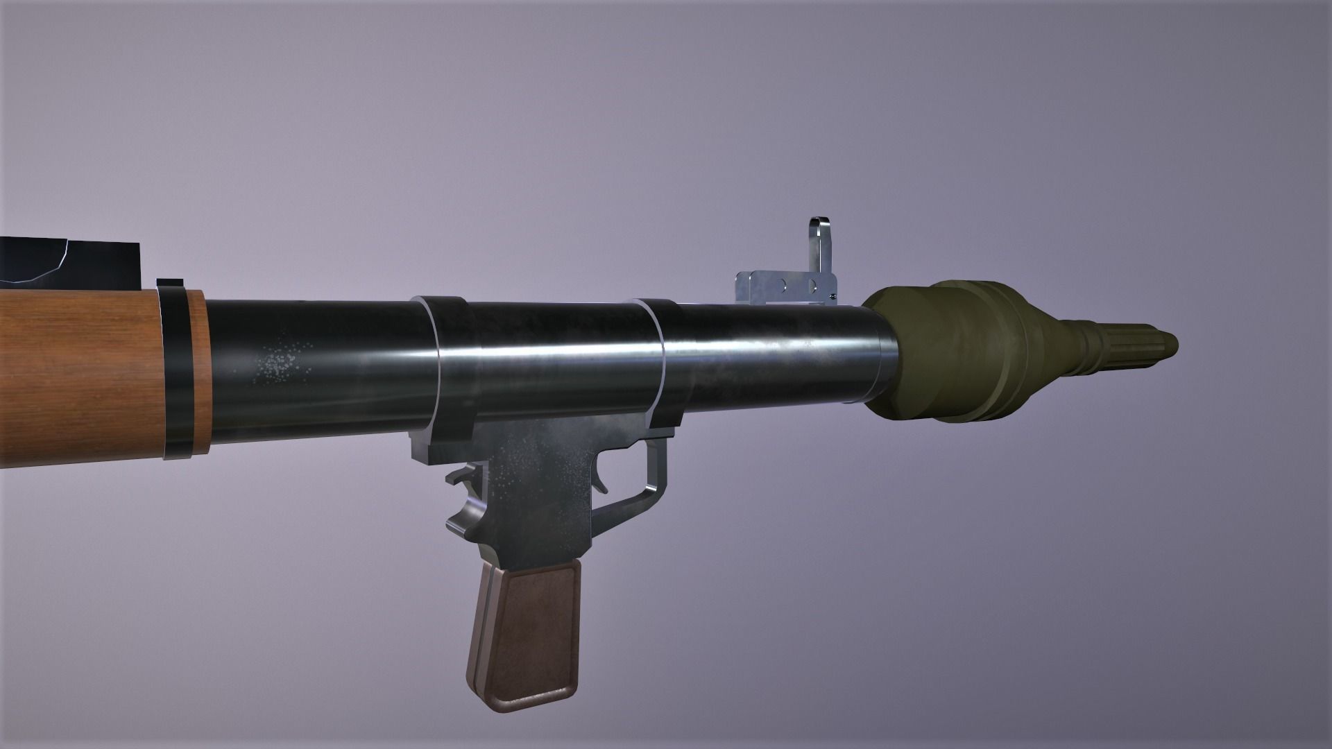RPG 7 Launcher Low-poly 3D model_9