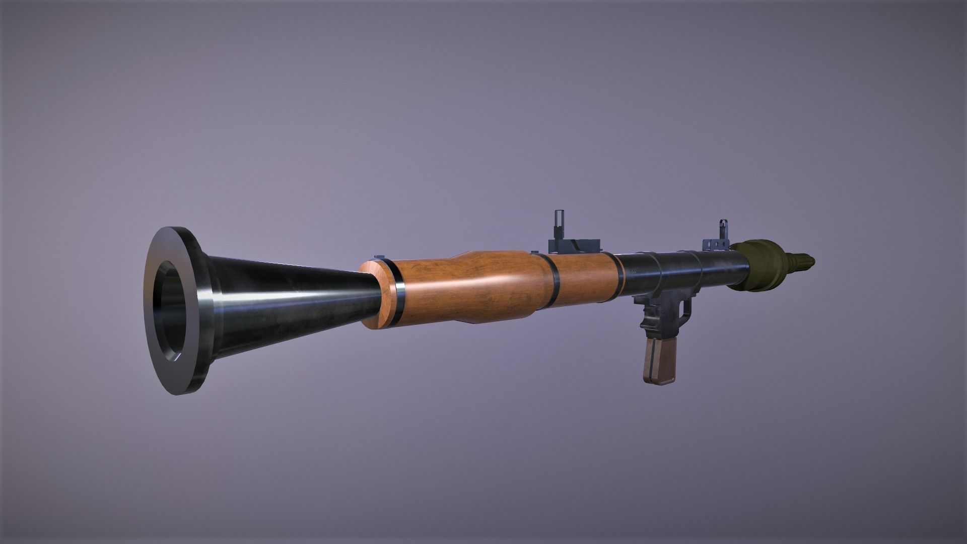 RPG 7 Launcher Low-poly 3D model_8