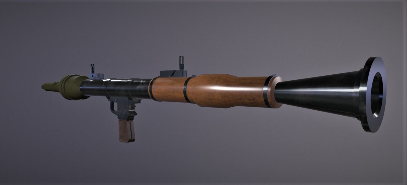 RPG 7 Launcher Low-poly 3D model_2