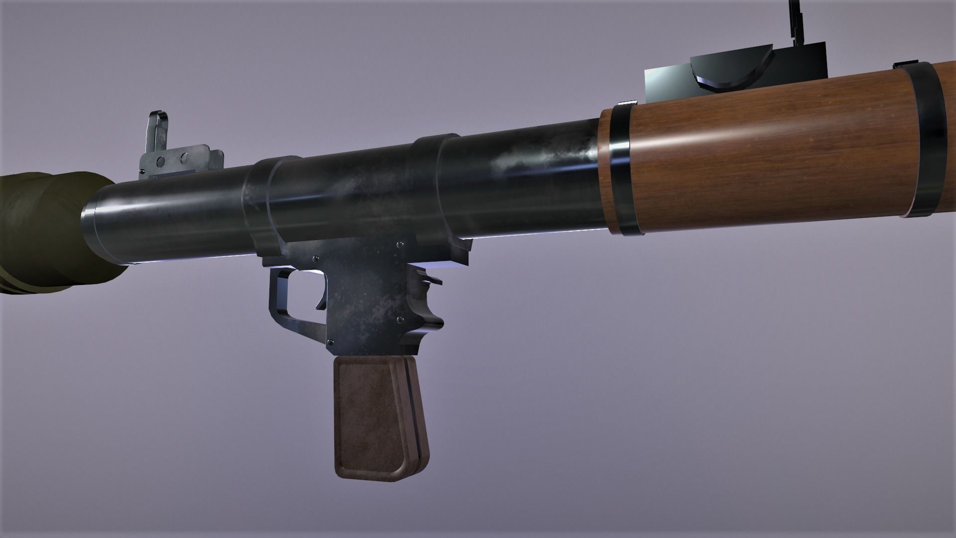 RPG 7 Launcher Low-poly 3D model_6