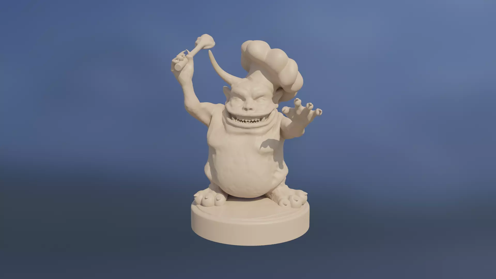 Angry Nurgling Sous Chef 3D print model