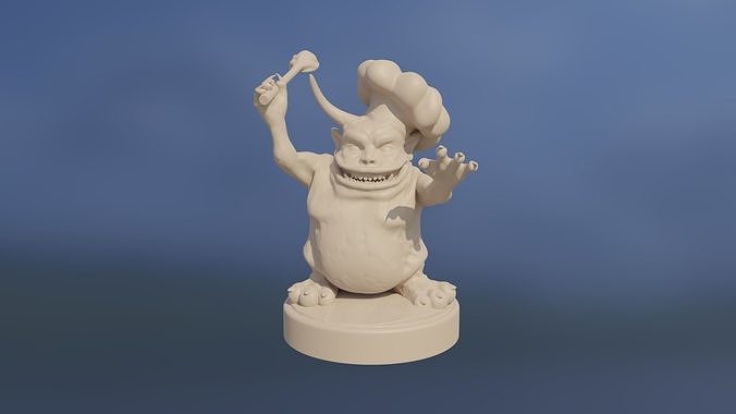 Angry Nurgling Sous Chef 3D print model