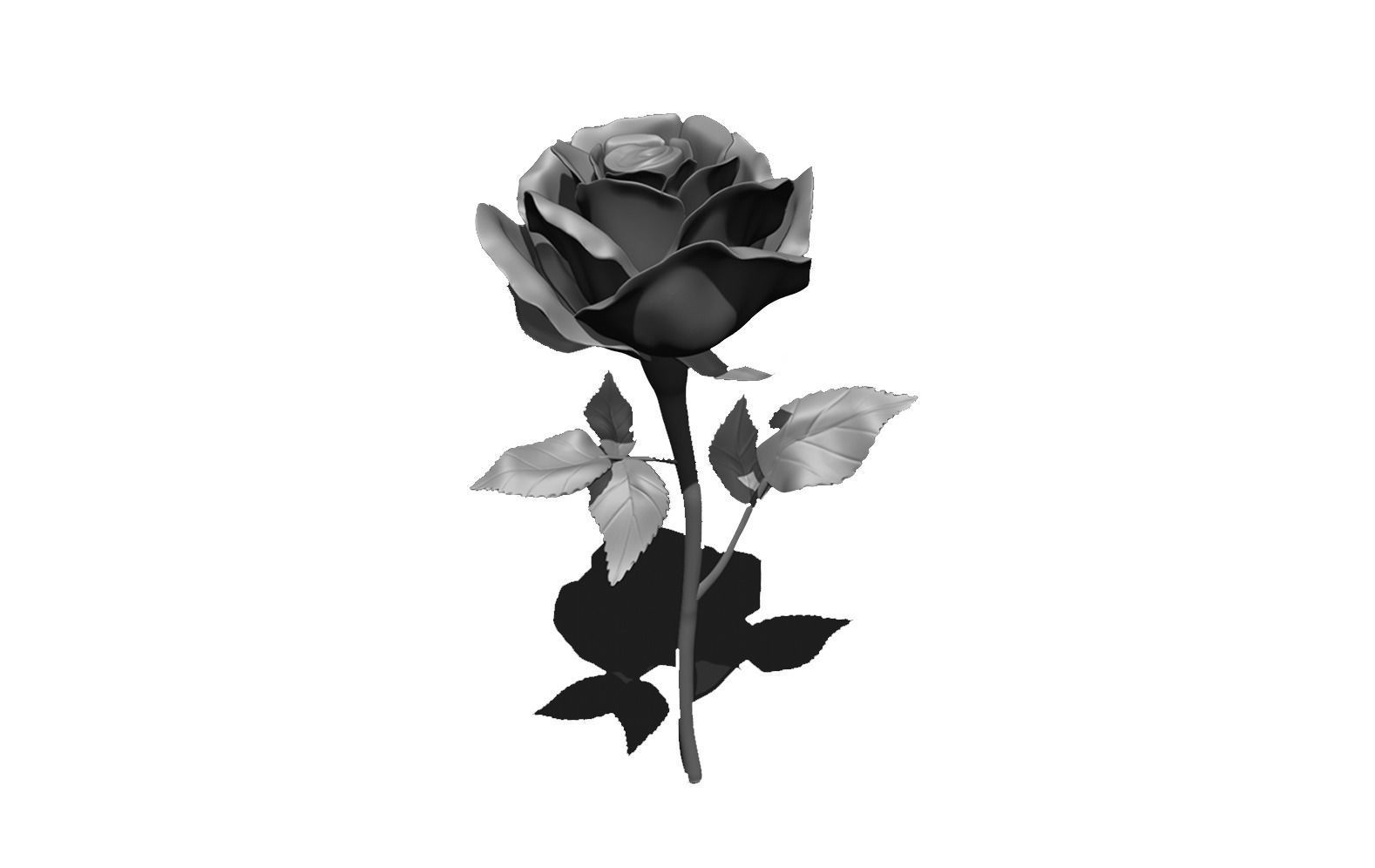 Rose - High Poly 3D model_3