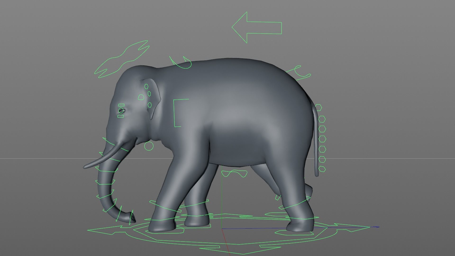Asian Elephants - GameReady Low-poly 3D model_15
