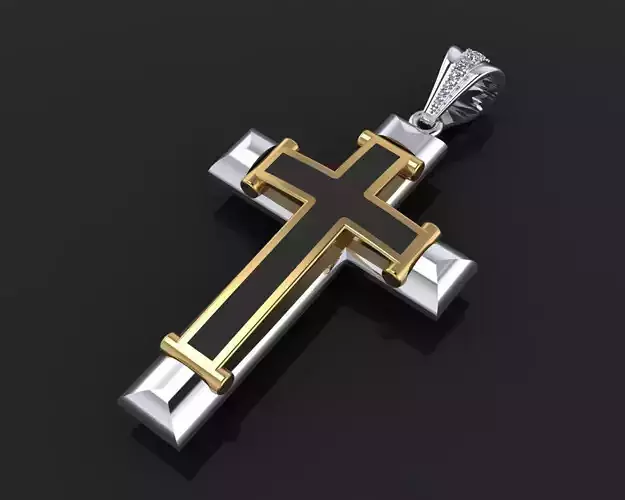 Cross 2 gold and pendant