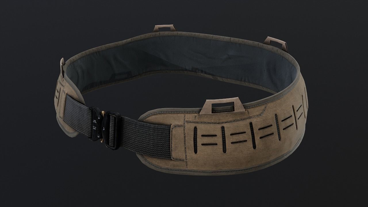 PT4 belt Low-poly 3D model_1