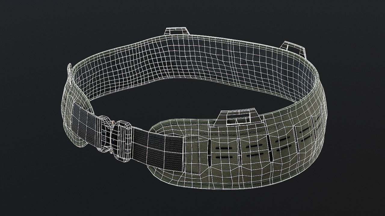 PT4 belt Low-poly 3D model_5