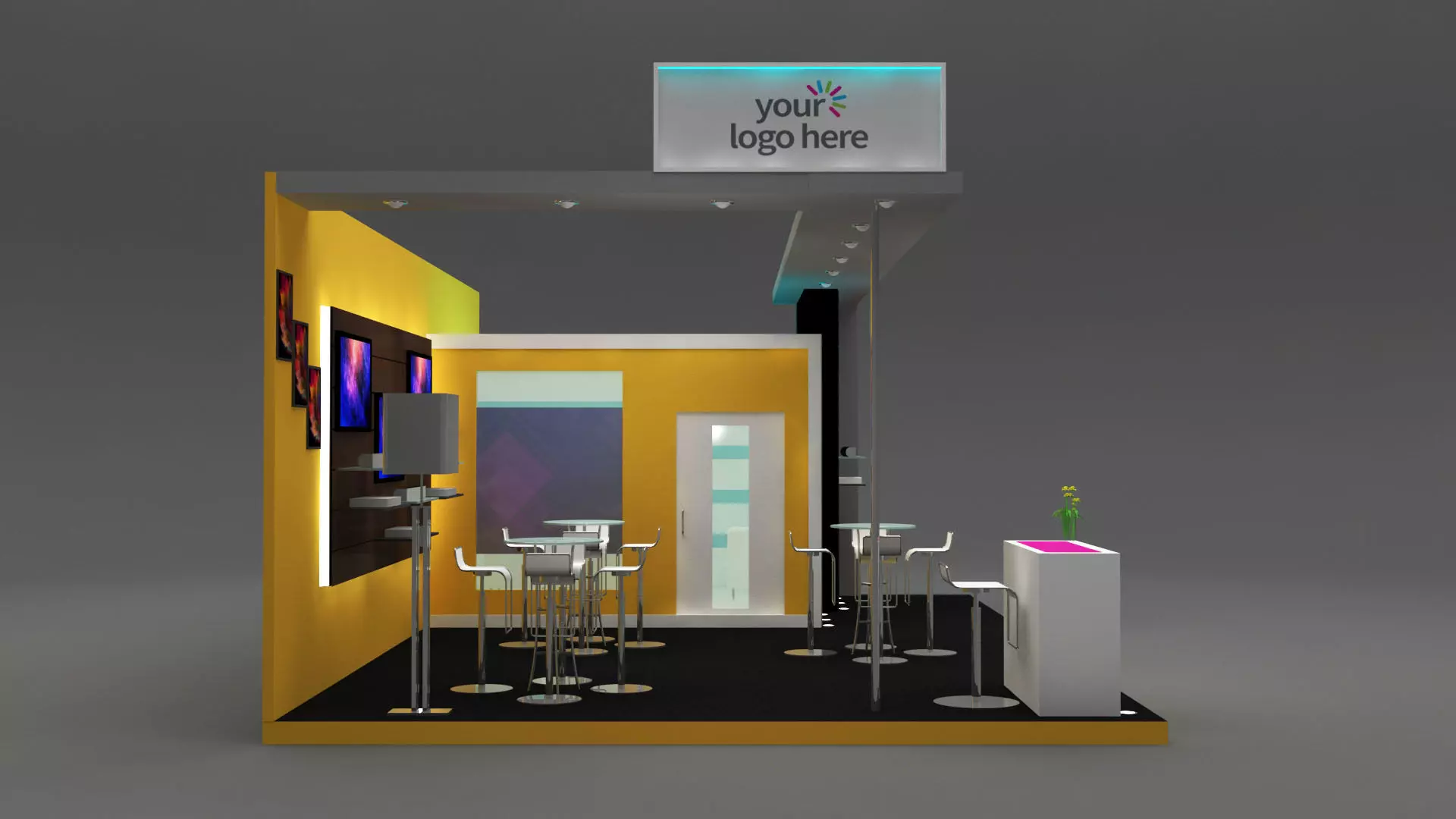 Stall Exhibition stand  3D model_0