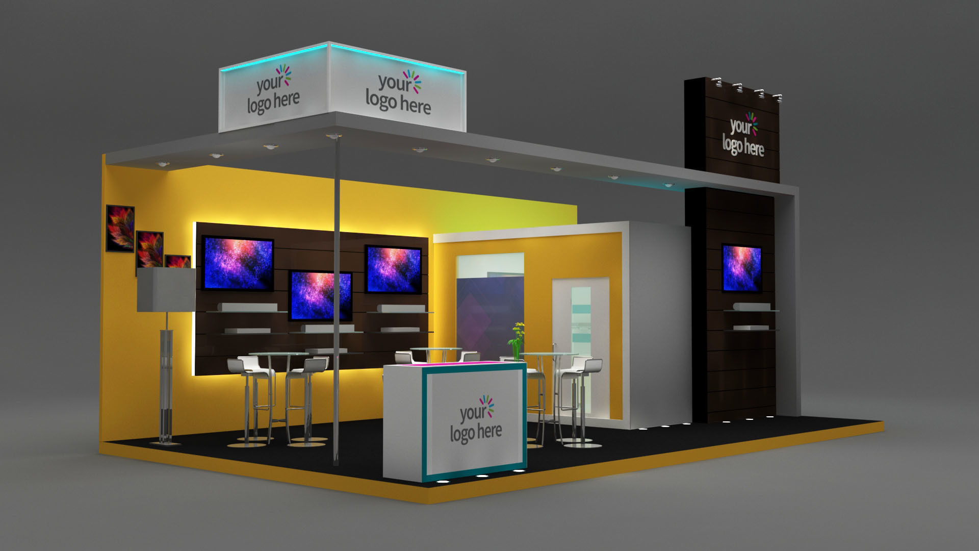 Stall Exhibition stand  3D model_1