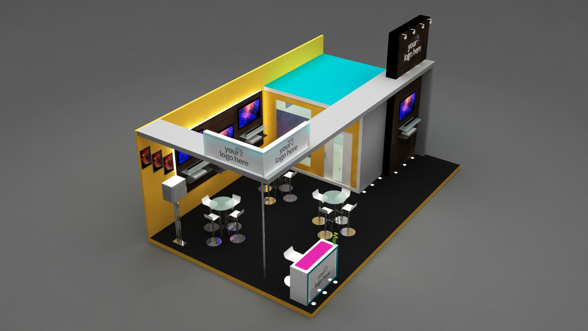Stall Exhibition stand  3D model_3