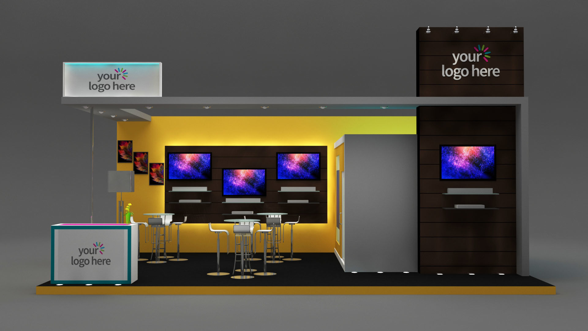 Stall Exhibition stand  3D model_2