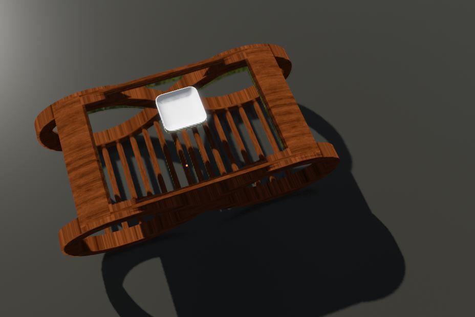 Tae Table 3d obj fbx stl dae Blender file Low-poly 3D model_2