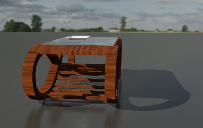 Tae Table 3d obj fbx stl dae Blender file Low-poly 3D model_6