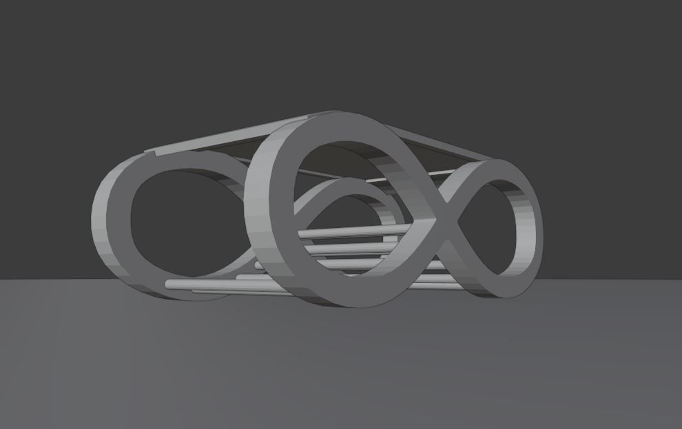 Tae Table 3d obj fbx stl dae Blender file Low-poly 3D model_1