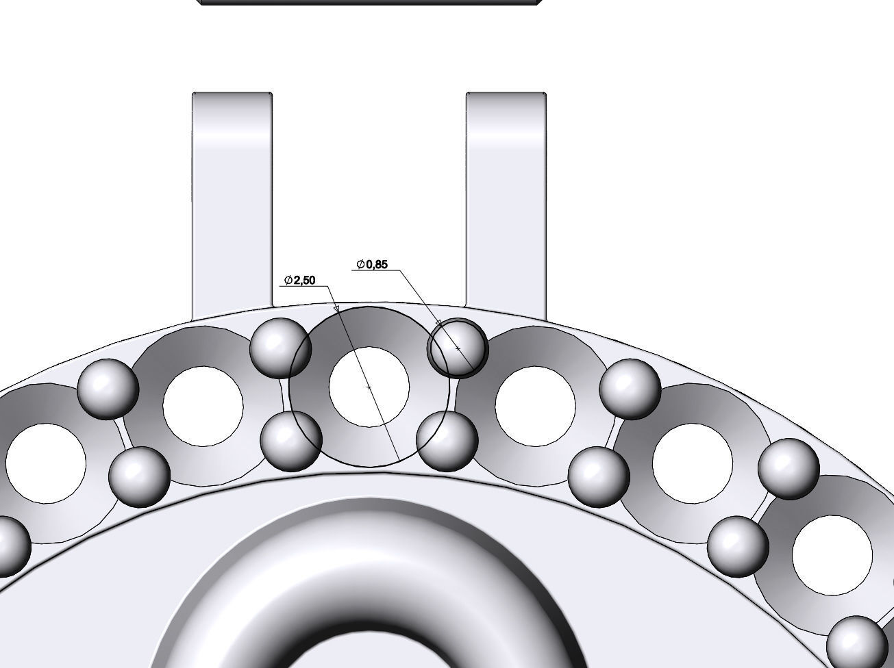  ANKH eternal key of life  diamond pendant with bail 3D print model_10