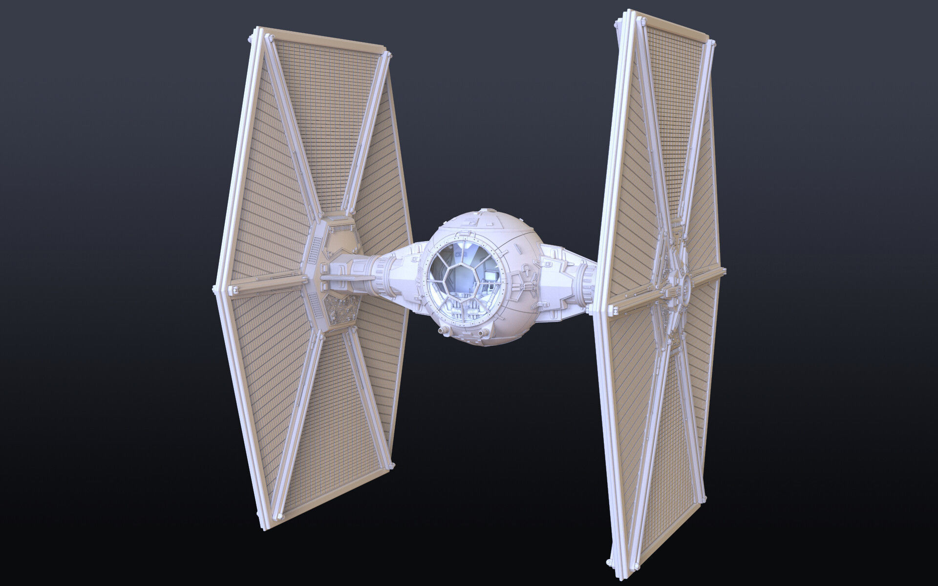 Star Wars Tie Fighter 3D model_9