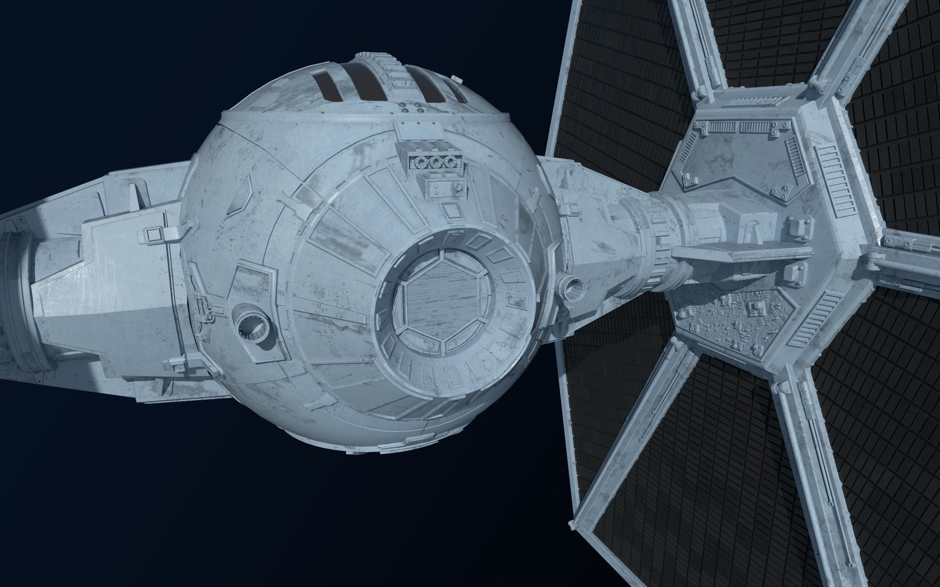 Star Wars Tie Fighter 3D model_5