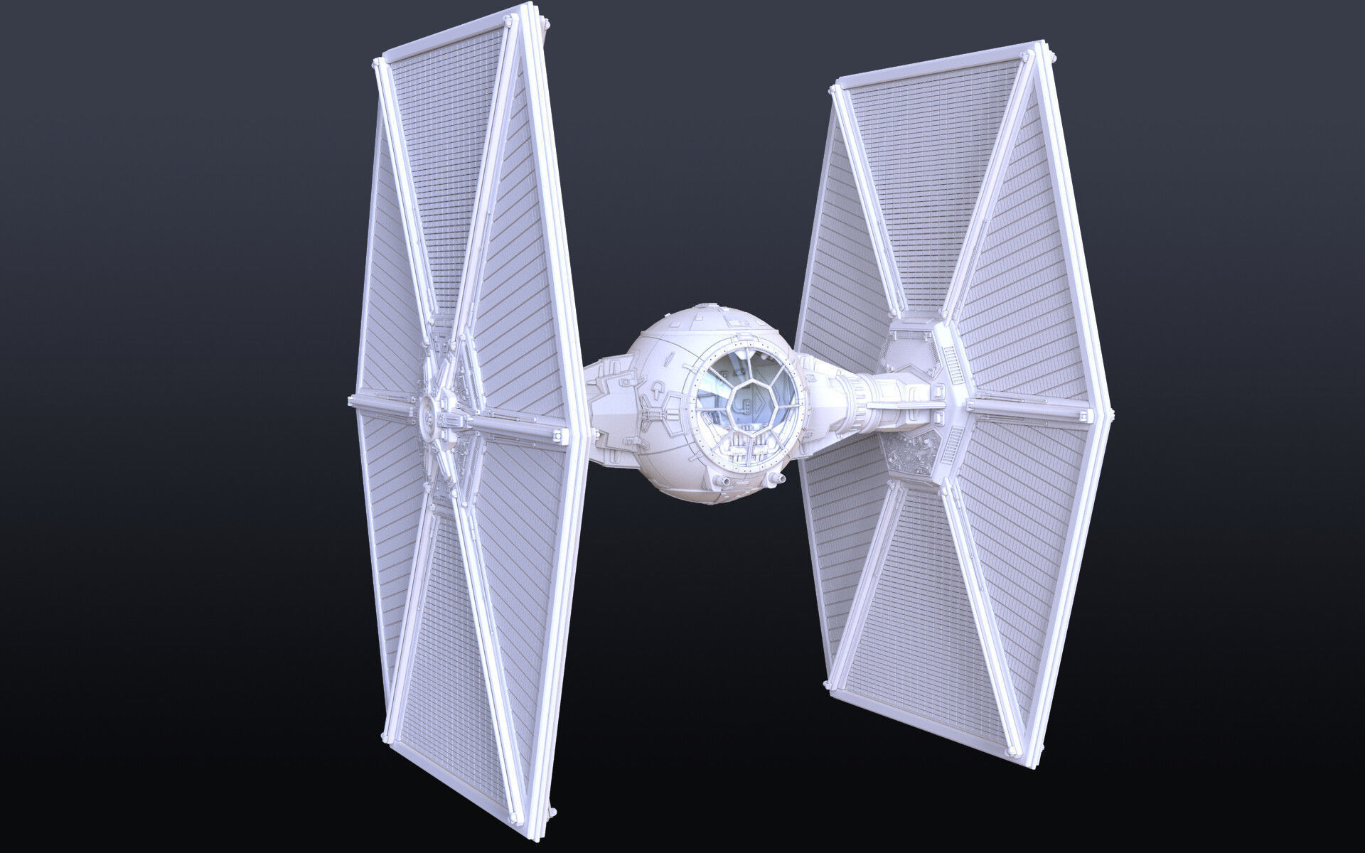 Star Wars Tie Fighter 3D model_10