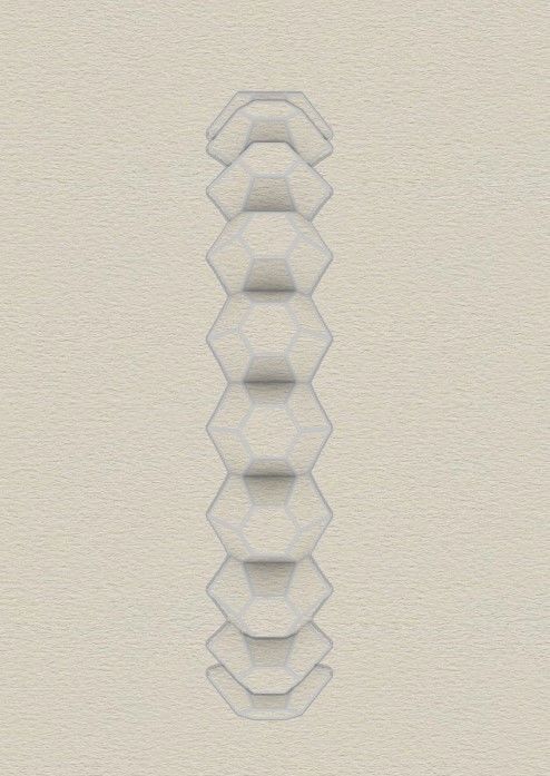 Model 235 Facet Hexagonal Ring 3 US Size 13 Rings 3D print model_8