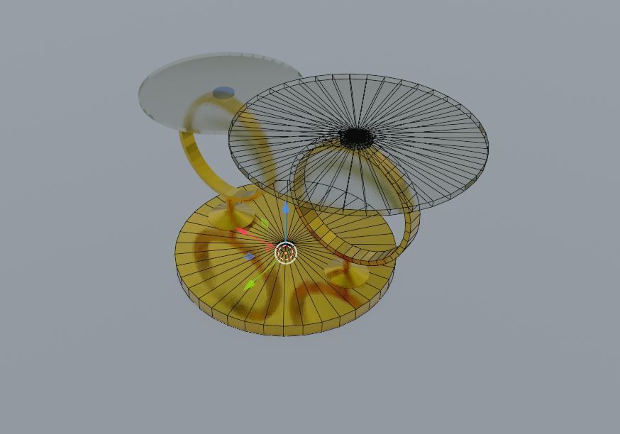 Tea Table 3d model  Free low-poly 3D model_3