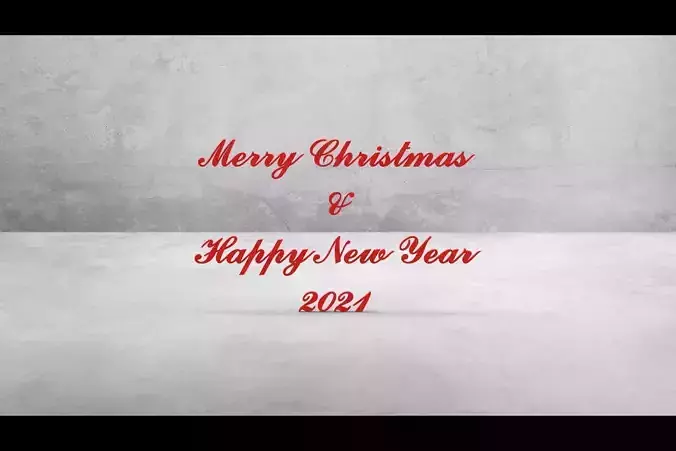 Merry Christmas and Happy New Year 2021 Free 3D model