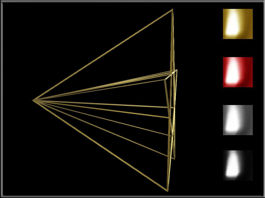 Wire Star Low-poly 3D model_3
