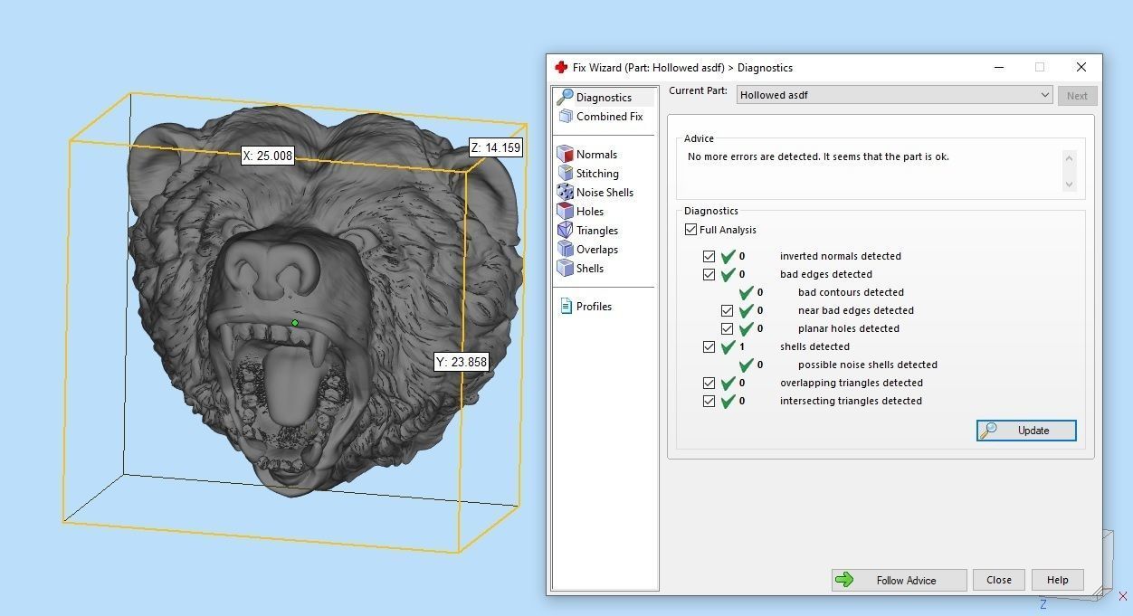 Angry Bear 3D print model_3