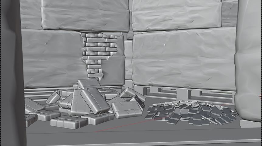 Cocaine and Money Pack Low-poly 3D model_8