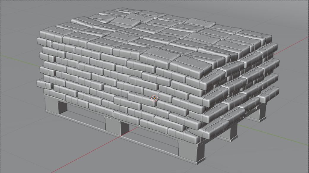 Cocaine and Money Pack Low-poly 3D model_6