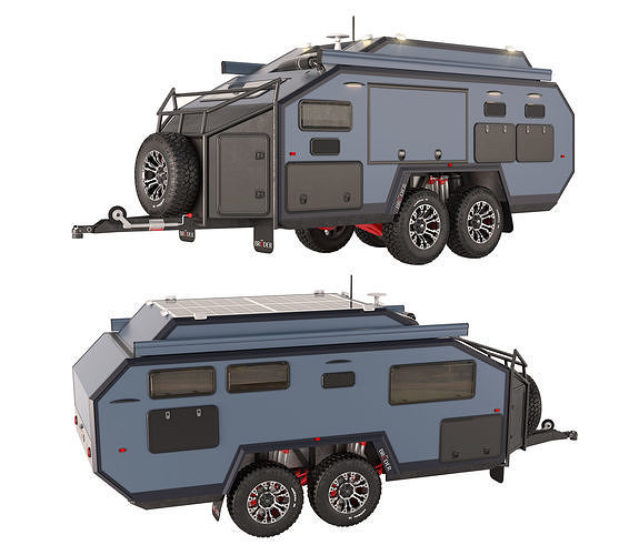 Trailer-camper Bruder EXP6 GT 3D model