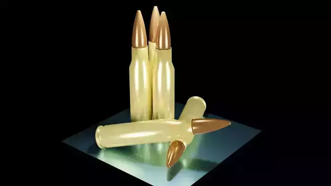 NATO 762x51mm round 3D model