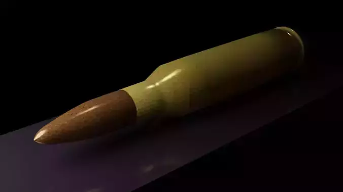 Russian heavy 14x114mm Round 3D model