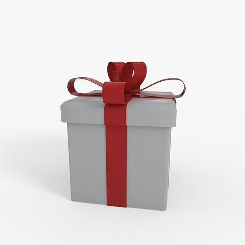 Gift Box Model Low-poly 3D model